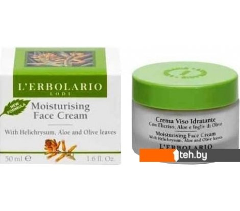  - Косметика по уходу за лицом L'Erbolario Крем для лица с цмином, алоэ и оливковыми листьями 50 мл - Крем для лица с цмином, алоэ и оливковыми листьями 50 мл
