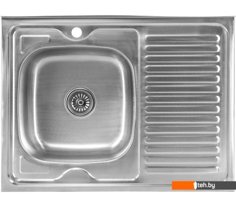  - Кухонные мойки Saniteco 8060S-L (с сифоном) - 8060S-L (с сифоном)