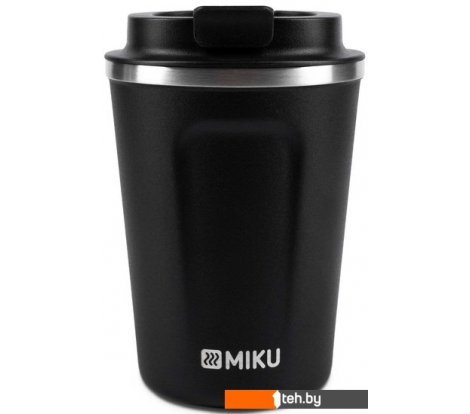  - Термосы, термокружки и многоразовые стаканы Miku 380мл (черный) - 380мл (черный)