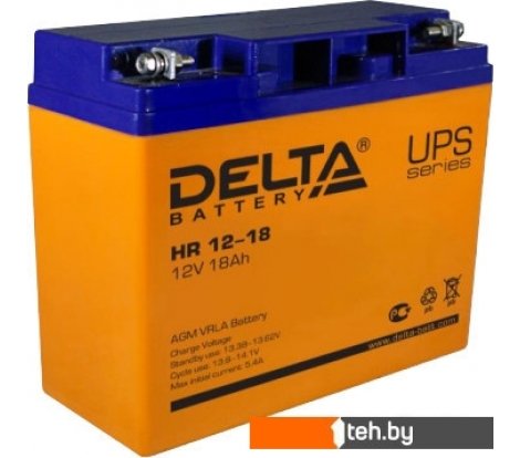 - Аккумуляторы для ИБП Delta HR 12-18 (12В/18 А·ч) - HR 12-18 (12В/18 А·ч)