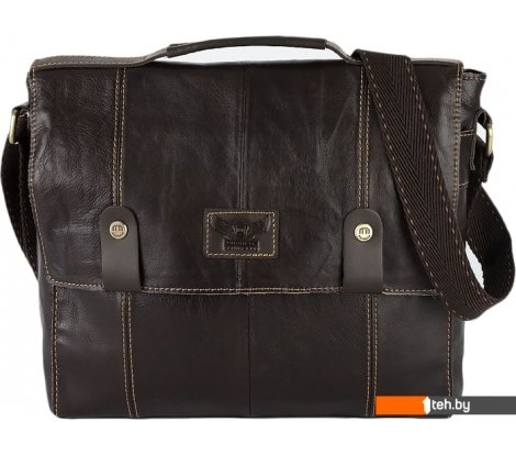  - Женские и мужские сумки Poshete 196-1605-19-DBW (коричневый) - 196-1605-19-DBW (коричневый)