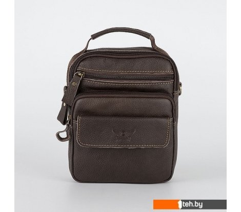  - Женские и мужские сумки Poshete 253-6592-2-BRW (коричневый) - 253-6592-2-BRW (коричневый)