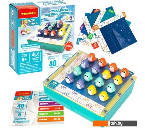  - Развивающие игрушки Bondibon Смекалочка. Цветные пингвины ВВ5678 - Смекалочка. Цветные пингвины ВВ5678