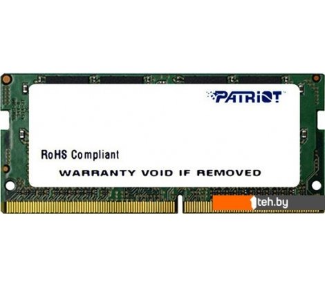  - Оперативная память Patriot Signature Line 16GB DDR4 SODIMM PC4-21300 PSD416G26662S - Signature Line 16GB DDR4 SODIMM PC4-21300 PSD416G26662S