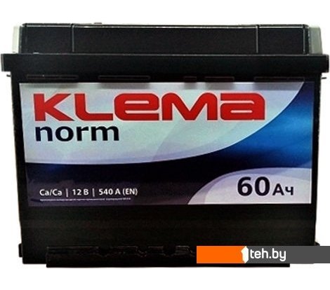  - Автомобильные аккумуляторы Klema Norm 6СТ-60А3(0) (60 А·ч) - Norm 6СТ-60А3(0) (60 А·ч)