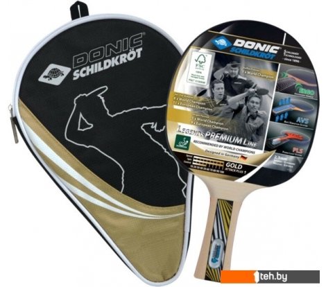  - Ракетки, мячи и аксессуары для настольного тенниса Donic-Schildkrot Legends 754431 (золото) - Legends 754431 (золото)