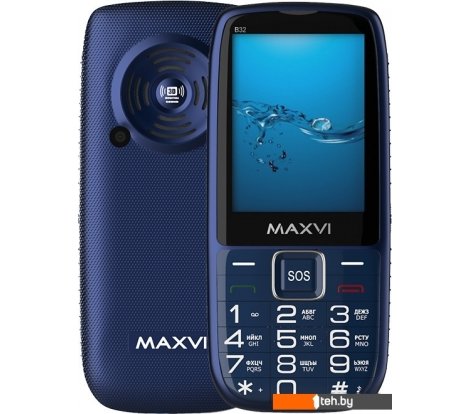  - Мобильные телефоны Maxvi B32 (синий) - B32 (синий)