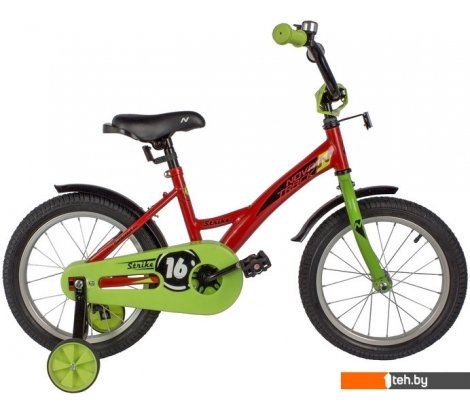  - Детские велосипеды Novatrack Strike 16 2022 163STRIKE.RD22 (красный) - Strike 16 2022 163STRIKE.RD22 (красный)