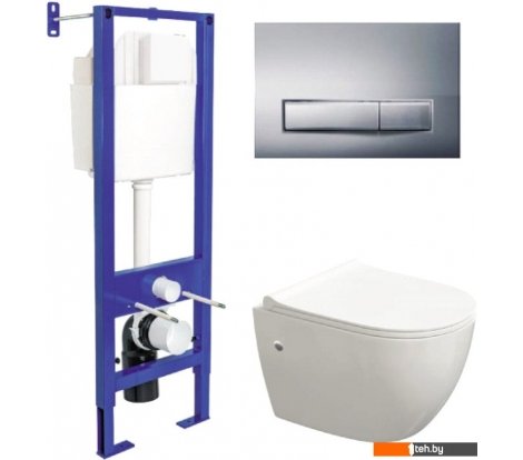  - Унитазы Berges Wasserhaus Atom Line 410 042447 (с кнопкой) - Atom Line 410 042447 (с кнопкой)