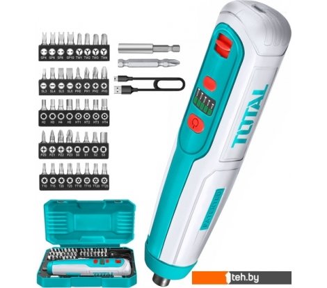  - Шуруповерты, гайковерты, электроотвертки Total TSDLI0403 (с АКБ, набор оснастки) - TSDLI0403 (с АКБ, набор оснастки)