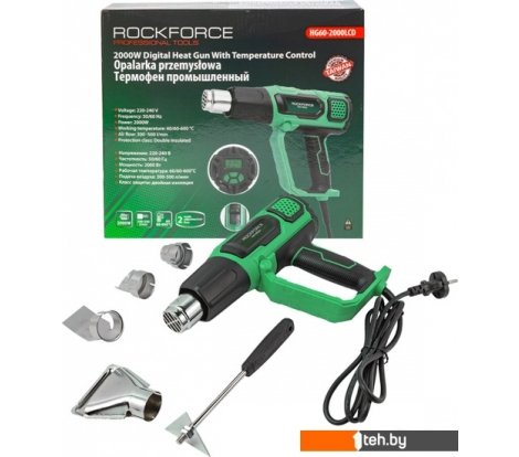  - Промышленные фены RockForce RF-HG60-2000LCD - RF-HG60-2000LCD