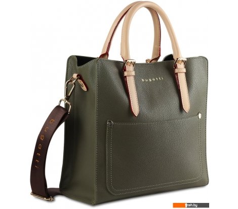  - Женские и мужские сумки Bugatti Ella 49362184 (оливковый) - Ella 49362184 (оливковый)