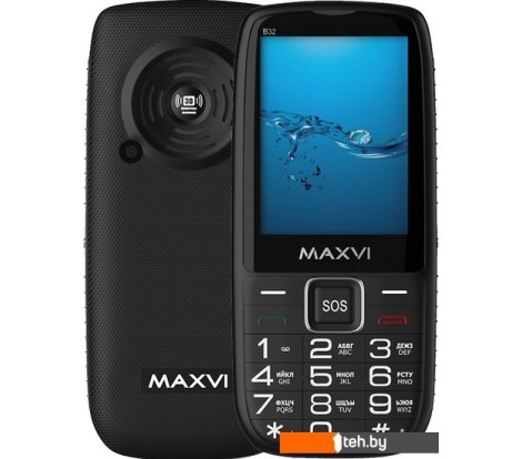  - Мобильные телефоны Maxvi B32 (черный) - B32 (черный)