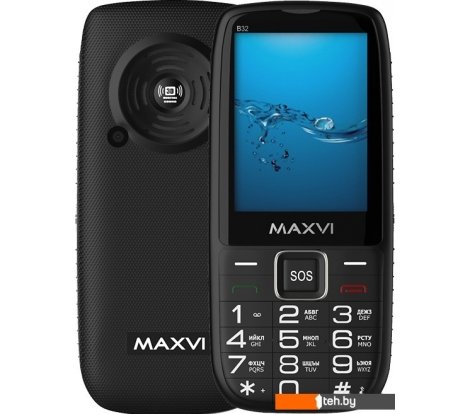  - Мобильные телефоны Maxvi B32 (черный) - B32 (черный)