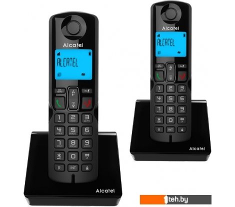 - Радиотелефоны DECT Alcatel S230 DUO (черный) - S230 DUO (черный)