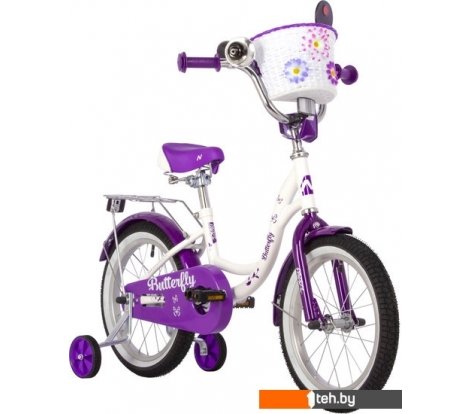  - Детские велосипеды Novatrack Butterfly 16 2023 167BUTTERFLY.WVL23 (белый/фиолетовый) - Butterfly 16 2023 167BUTTERFLY.WVL23 (белый/фиолетовый)