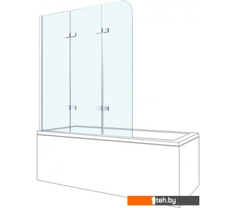  - Шторки и карнизы для ванн и поддонов Berges Wasserhaus City 2.0 062012 80х140 - City 2.0 062012 80х140