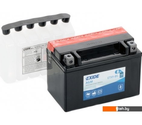  - Мотоциклетные аккумуляторы Exide ETX9-BS (8 А·ч) - ETX9-BS (8 А·ч)