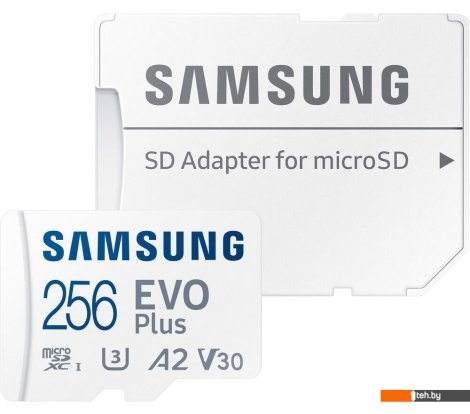  - Карты памяти Samsung EVO Plus 2021 microSDXC 256GB (с адаптером) - EVO Plus 2021 microSDXC 256GB (с адаптером)