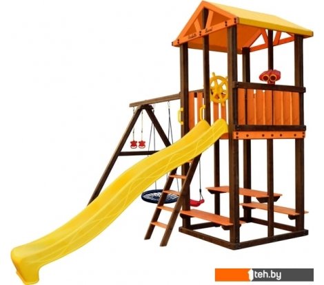  - Детские спортивные комплексы и игровые площадки Perfetto Sport Bari-3 (качели лодочка, паутина) - Bari-3 (качели лодочка, паутина)