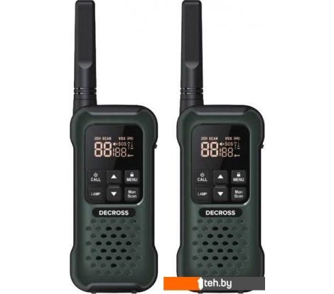 - Портативные радиостанции Decross DC93 (2шт, зеленый) - DC93 (2шт, зеленый)