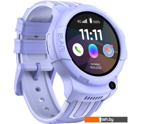 - Умные часы и браслеты Elari KidPhone 4G Wink (сиреневый) - KidPhone 4G Wink (сиреневый)