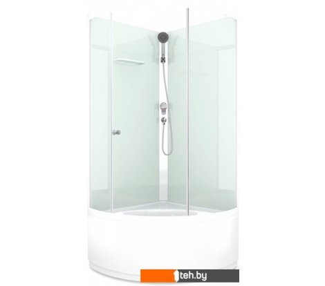  - Душевые кабины Domani-Spa Simple 99 High Eco DS01EcSm99HWCl00-V1.2 (белый/прозрачное стекло) - Simple 99 High Eco DS01EcSm99HWCl00-V1.2 (белый/прозрачное стекло)