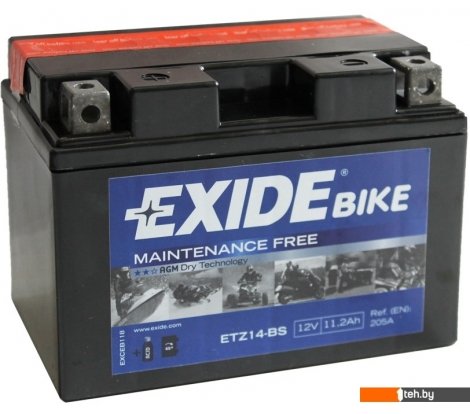  - Мотоциклетные аккумуляторы Exide ETZ14-BS (11.2 А·ч) - ETZ14-BS (11.2 А·ч)