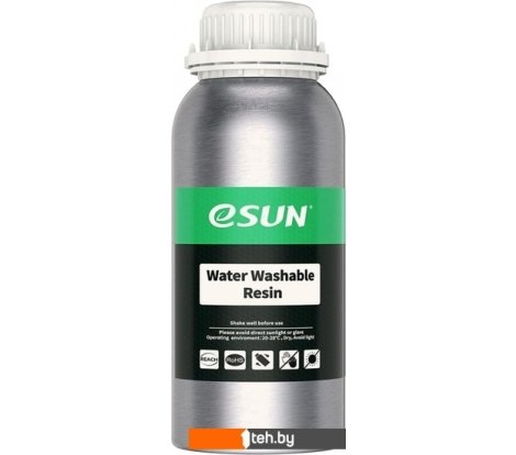 - Расходные материалы и аксессуары для 3D-печати eSUN Water Washable 500 мл (для LCD принтеров, серый) - Water Washable 500 мл (для LCD принтеров, серый)