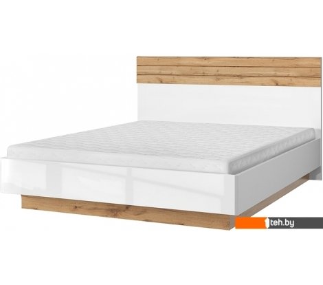  - Кровати Anrex Taurus 160 с ПМ 160x200 (дуб вотан/белый) - Taurus 160 с ПМ 160x200 (дуб вотан/белый)