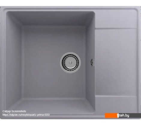  - Кухонные мойки Ulgran QUARTZ Prima 605-05 (бетон) - QUARTZ Prima 605-05 (бетон)
