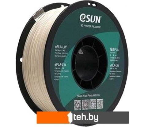  - Расходные материалы и аксессуары для 3D-печати eSUN ePLA-LW 1.75 мм 1000 г (натуральный) - ePLA-LW 1.75 мм 1000 г (натуральный)
