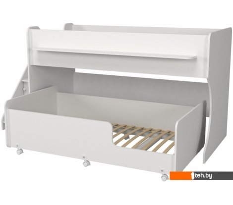  - Кровати Капризун 12 Р444-2 с лестницей и ящиками (белый) - 12 Р444-2 с лестницей и ящиками (белый)