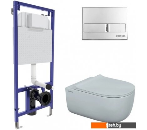  - Унитазы Berges Wasserhaus Ego XL Rimless + Toma Slim SO + Novum525 + L3 043203 - Ego XL Rimless + Toma Slim SO + Novum525 + L3 043203