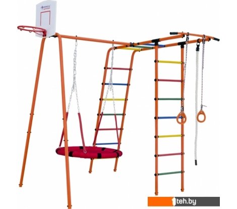  - Детские спортивные комплексы и игровые площадки Формула здоровья Street 1 (оранжевый/радуга) - Street 1 (оранжевый/радуга)