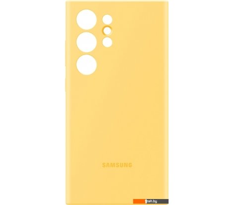  - Чехлы для телефонов Samsung Silicone Case S24 Ultra (желтый) - Silicone Case S24 Ultra (желтый)