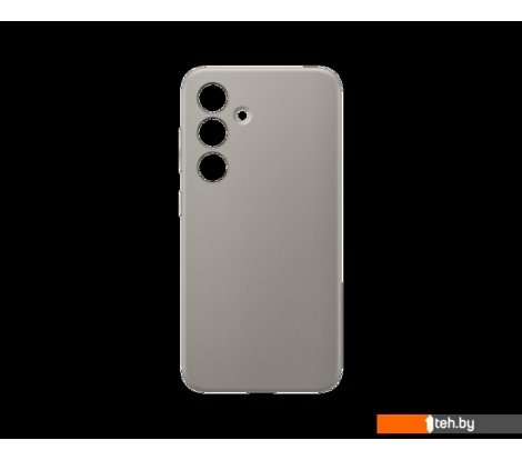  - Чехлы для телефонов Samsung Vegan Leather Case S24 (серо-коричневый) - Vegan Leather Case S24 (серо-коричневый)