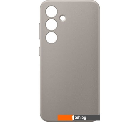 - Чехлы для телефонов Samsung Vegan Leather Case S24+ (серо-коричневый) - Vegan Leather Case S24+ (серо-коричневый)