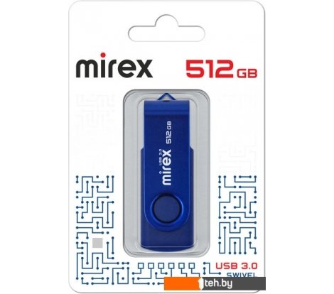 - USB Flash Mirex Color Blade Swivel 3.0 512GB 13600-FM3BS512 - Color Blade Swivel 3.0 512GB 13600-FM3BS512