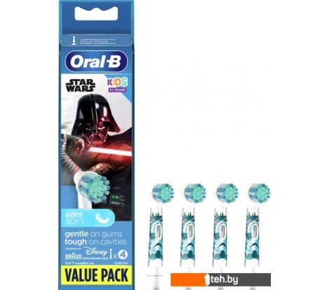 - Аксессуары к товарам для красоты и здоровья Oral-B Kids EB10S Star Wars (4 шт) - Kids EB10S Star Wars (4 шт)