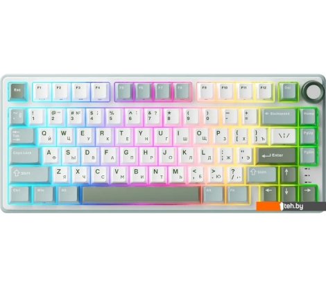  - Клавиатуры Royal Kludge R75 RGB Sky Cyan (RK Silver) - R75 RGB Sky Cyan (RK Silver)
