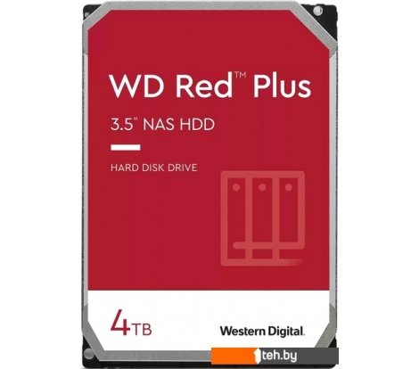  - Жесткие диски WD Red Plus 4TB WD40EFPX - Red Plus 4TB WD40EFPX