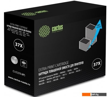  - Картриджи для принтеров и МФУ CACTUS CS-CF237X-MPS (аналог HP 37A (CF237A) - CS-CF237X-MPS (аналог HP 37A (CF237A)