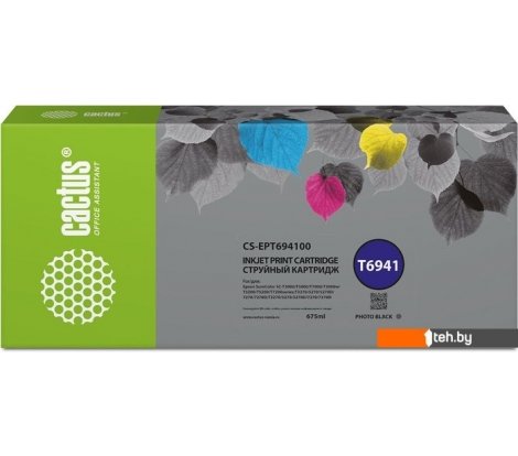  - Картриджи для принтеров и МФУ CACTUS CS-EPT694100 (аналог Epson EPT694100) - CS-EPT694100 (аналог Epson EPT694100)
