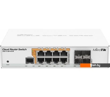  - Коммутаторы Mikrotik CRS112-8P-4S-IN - CRS112-8P-4S-IN