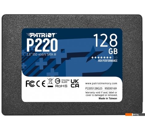  - SSD Patriot P220 128GB P220S128G25 - P220 128GB P220S128G25