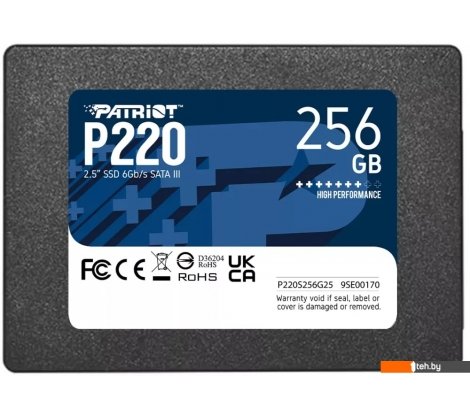  - SSD Patriot P220 256GB P220S256G25 - P220 256GB P220S256G25