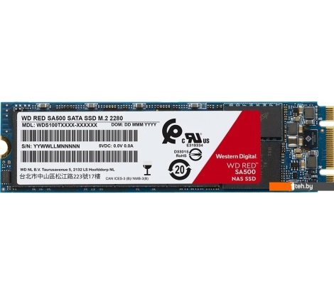  - SSD WD Red SA500 NAS 1TB WDS100T1R0B - Red SA500 NAS 1TB WDS100T1R0B
