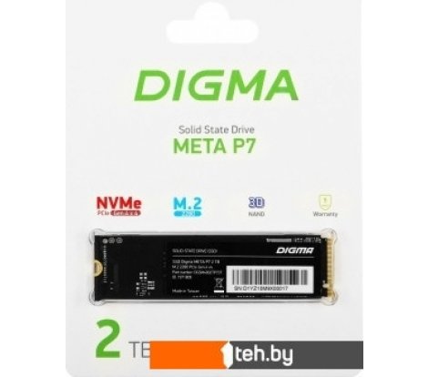  - SSD Digma Meta P7 2TB DGSM4002TP73T - Meta P7 2TB DGSM4002TP73T