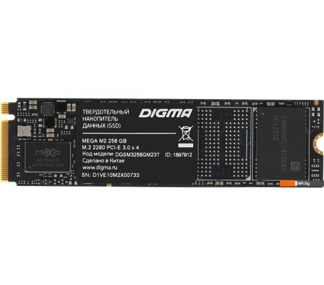  - SSD Digma Mega M2 256GB DGSM3256GM23T - Mega M2 256GB DGSM3256GM23T